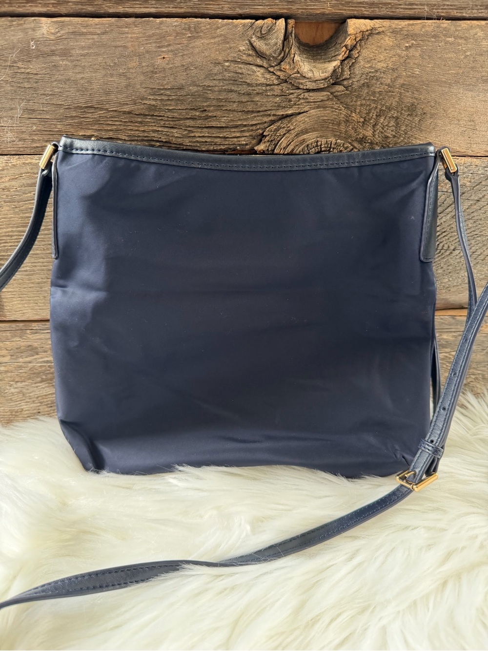 TORY BURCH | Navy Nylon Crossbody Bag - Picture 3 of 6